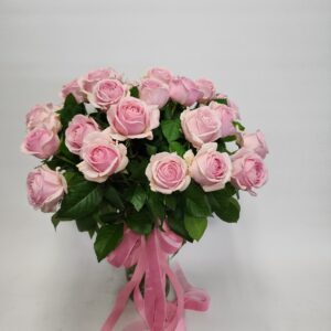 Romantic Roses in a Vase